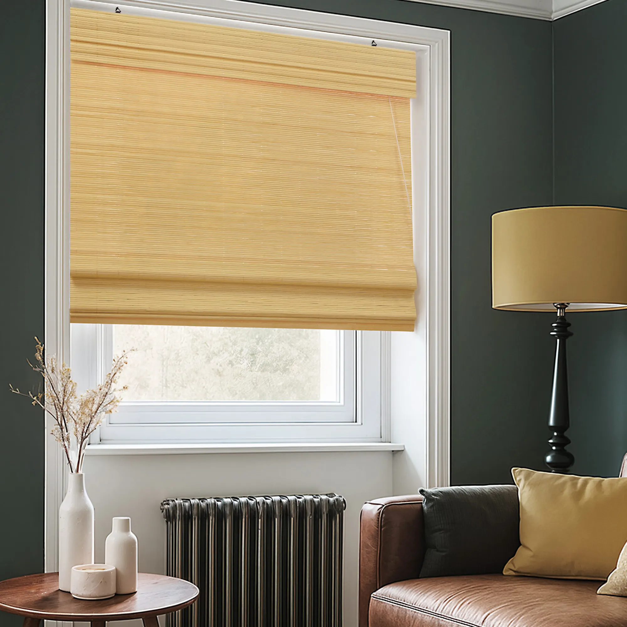 Store en bambou type bateau | 40 x 130 cm, naturel