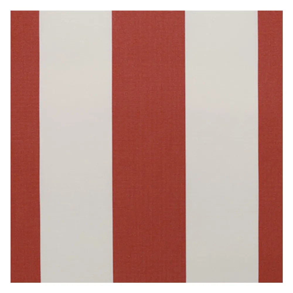 Muestra de tejido para toldo, faldón y estor de  balcón | R-012 rojo blanco, Recasens