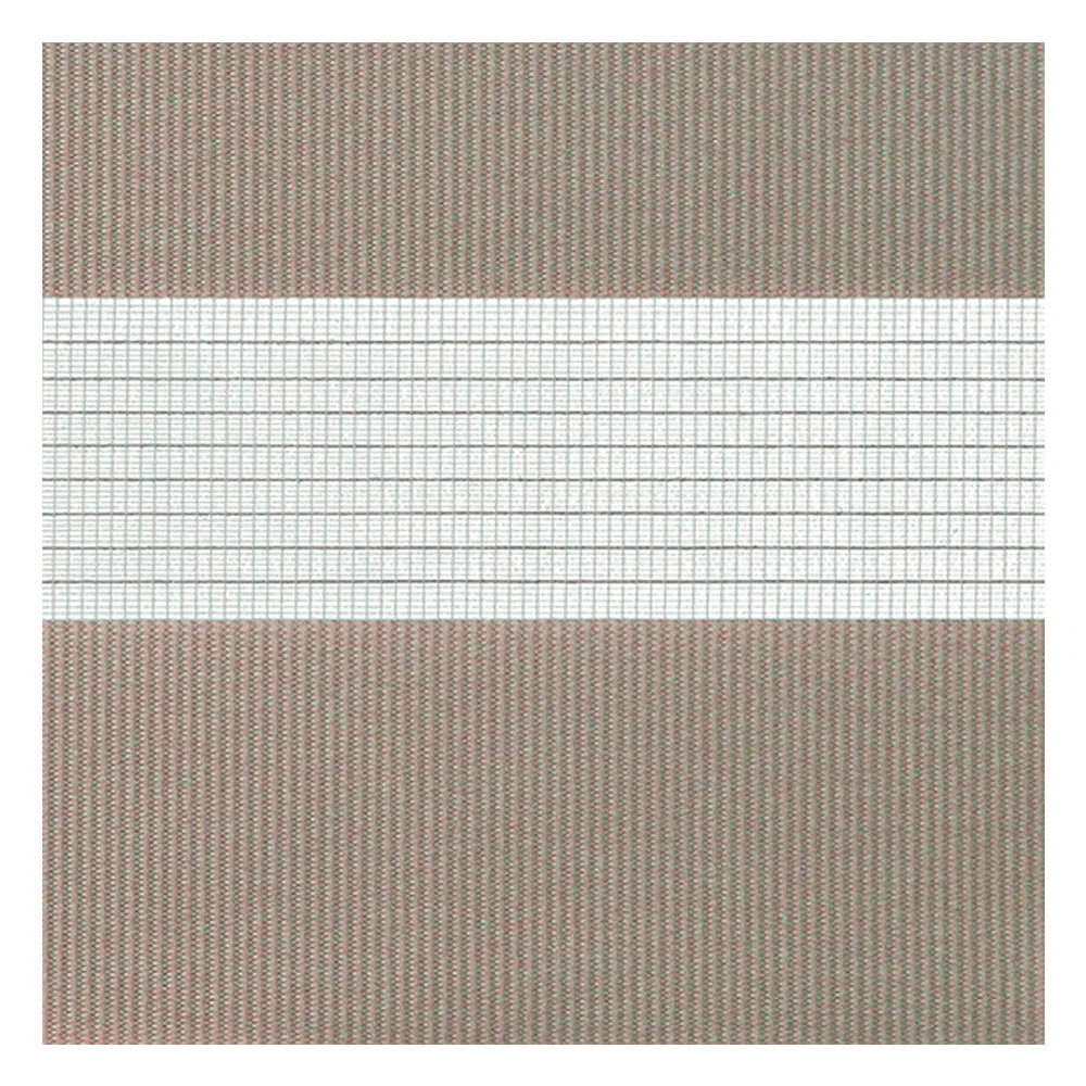 Campioni di tessuto per tende giorno e notte su misura | A025 grigio-nero / semi-trasparente / Spring