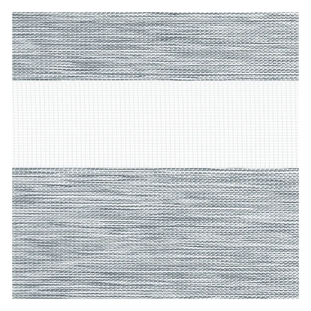 Campioni di tessuto per tende giorno e notte su misura | A455 grigio-nero / semi-trasparente / Pinta