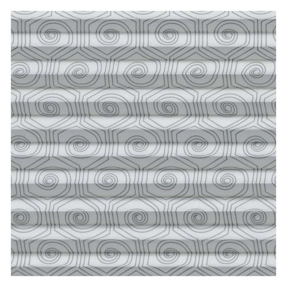 Échantillon tissu pour store plissé sur mesure | 31110 blanc-gris / translucide / Dolo