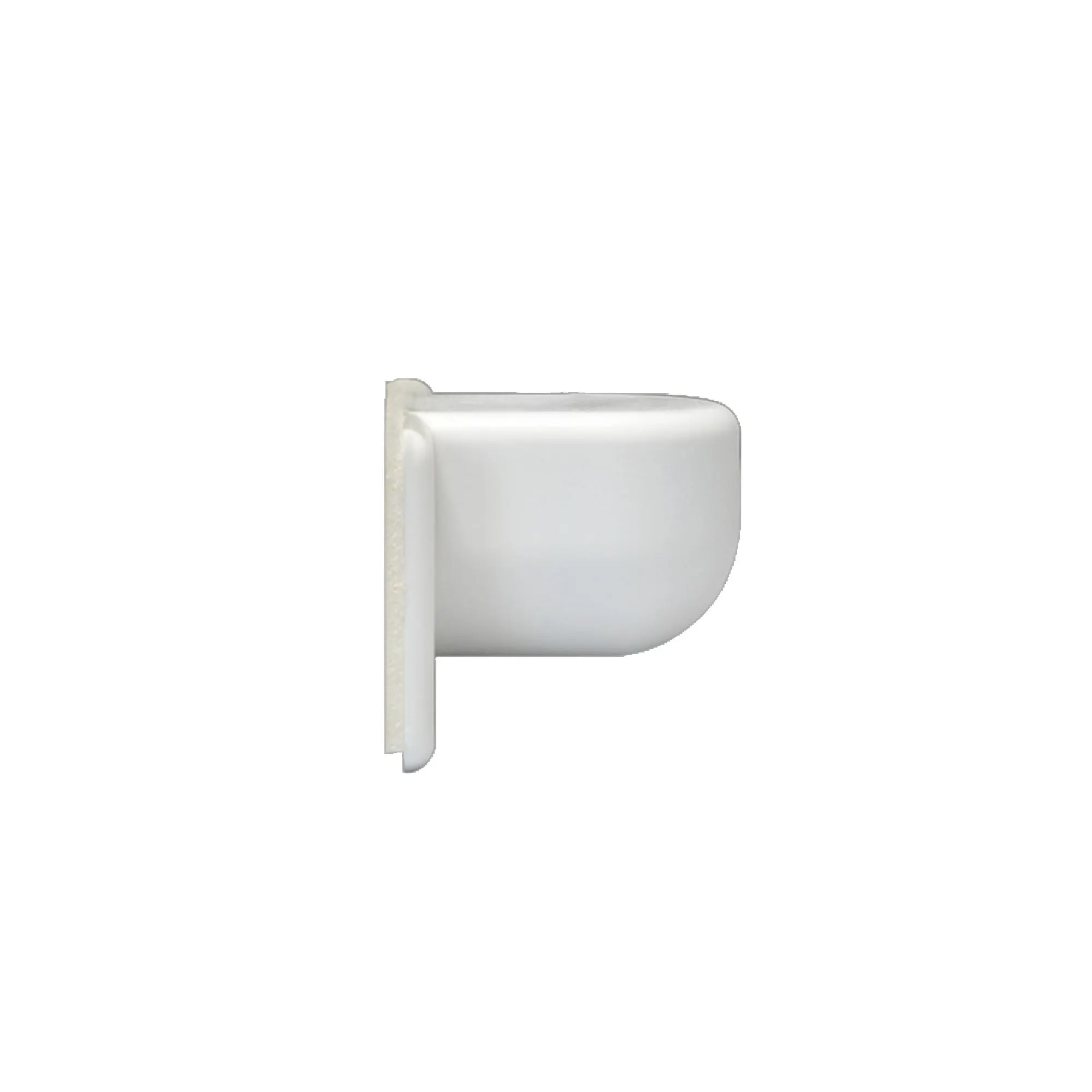 Supporto magnetico per la guida della tapparella, vista laterale, mostra il meccanismo di fissaggio