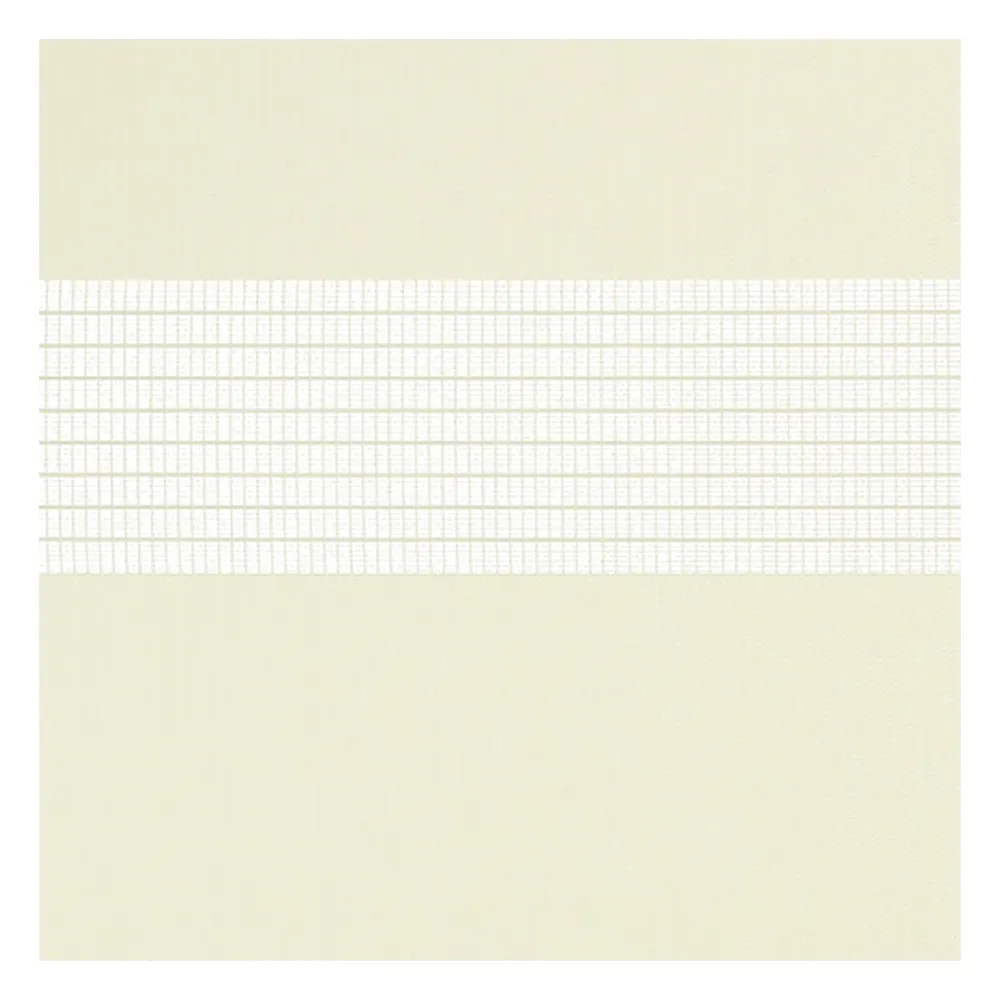Stoffmuster für Doppelrollo nach Maß | A002 beige-creme / lichtdurchlässig / Spring