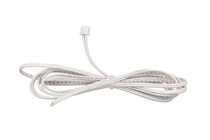 Cable para pulsador para receptor por radio – de superficie TDRR 01 | 2,00 m de longitud, blanco