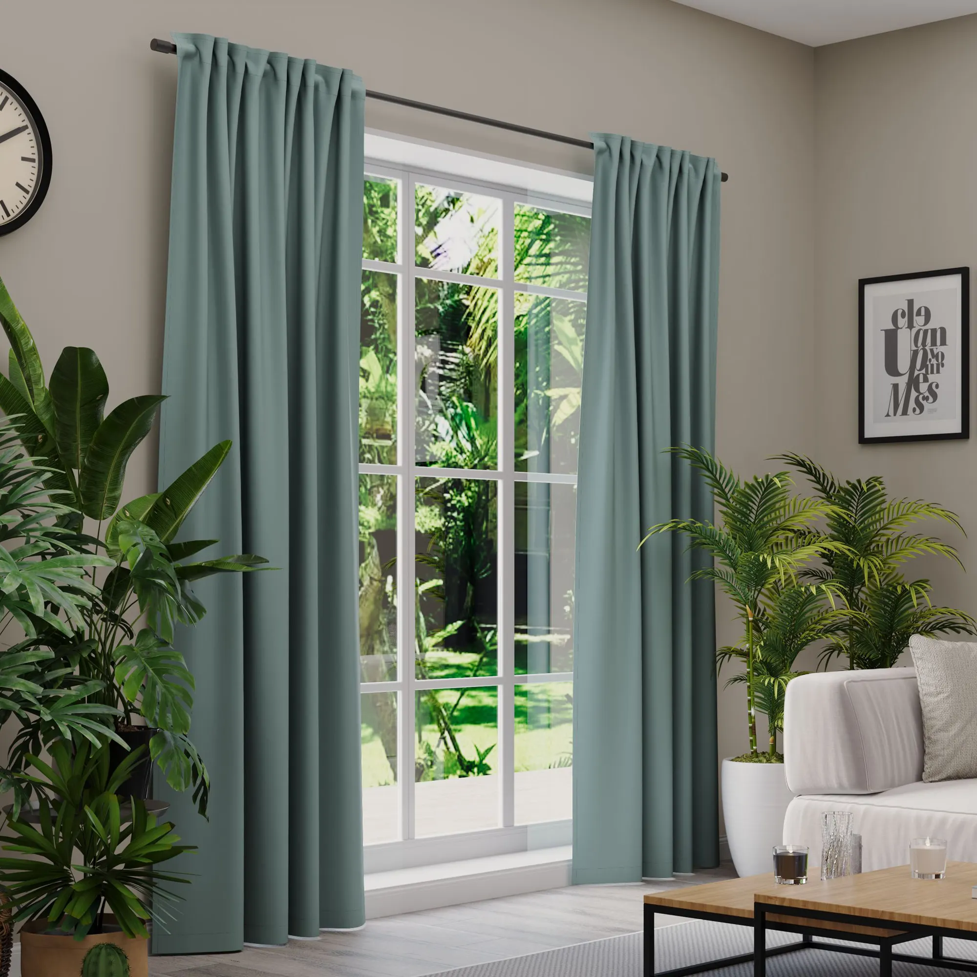 Premium Line Gardinen und Vorhänge | Nightfall, verdunkelnd, mint 