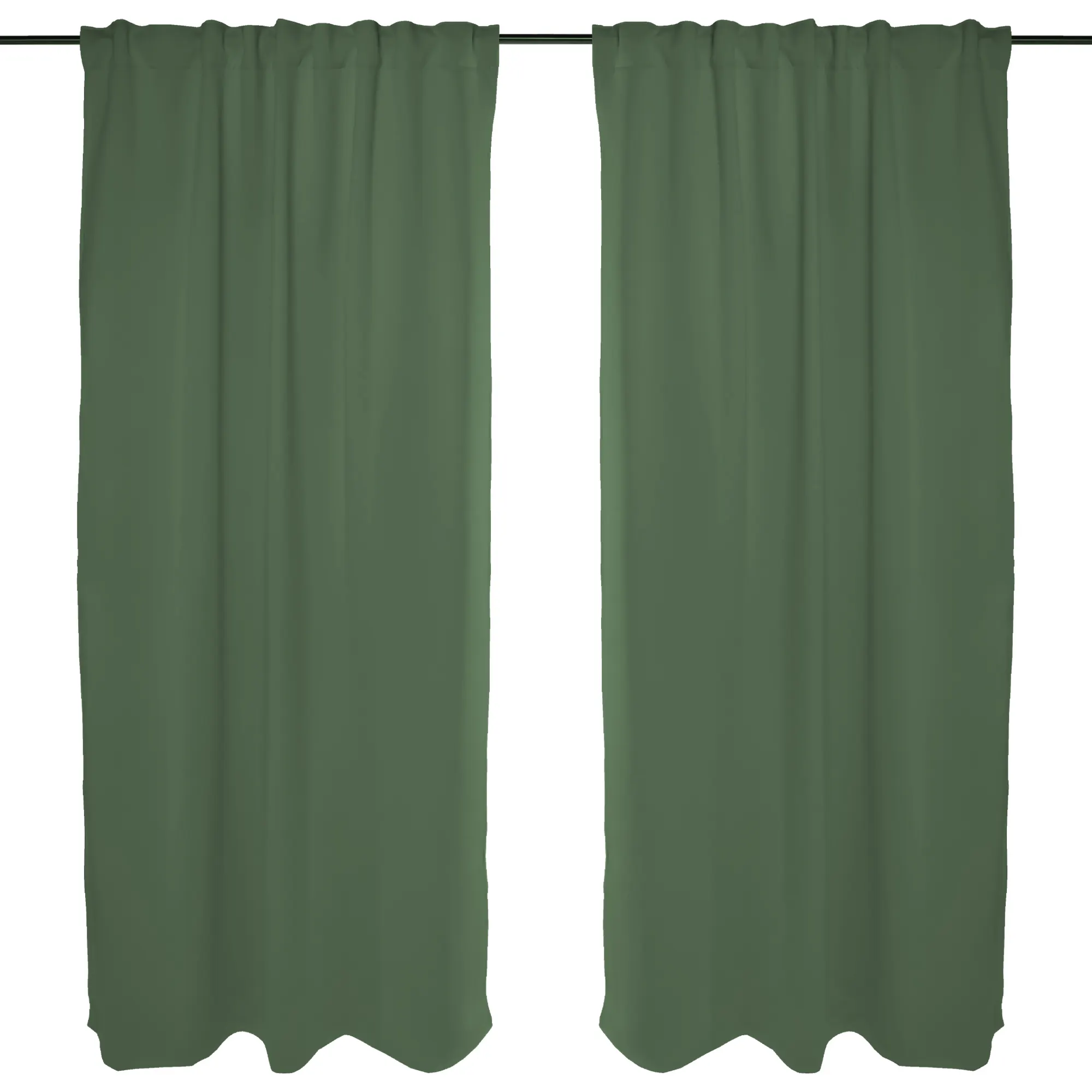 Tenda acustica con nastro combinato, mostra il lato della stanza e della finestra in primo piano, strutturato