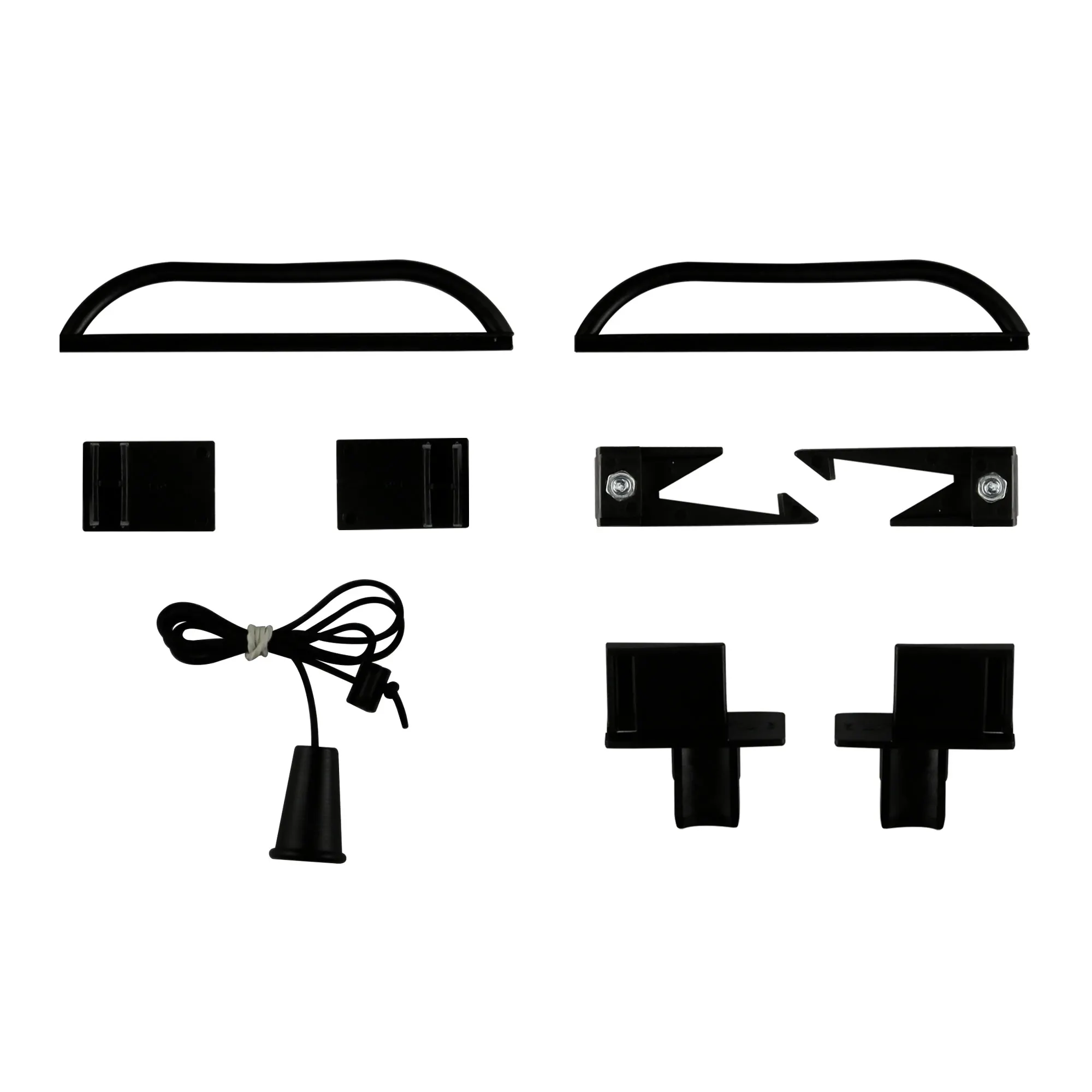 Kit de pièces de rechange pour stores extérieurs verticaux sur mesure / avec coulisses | noir