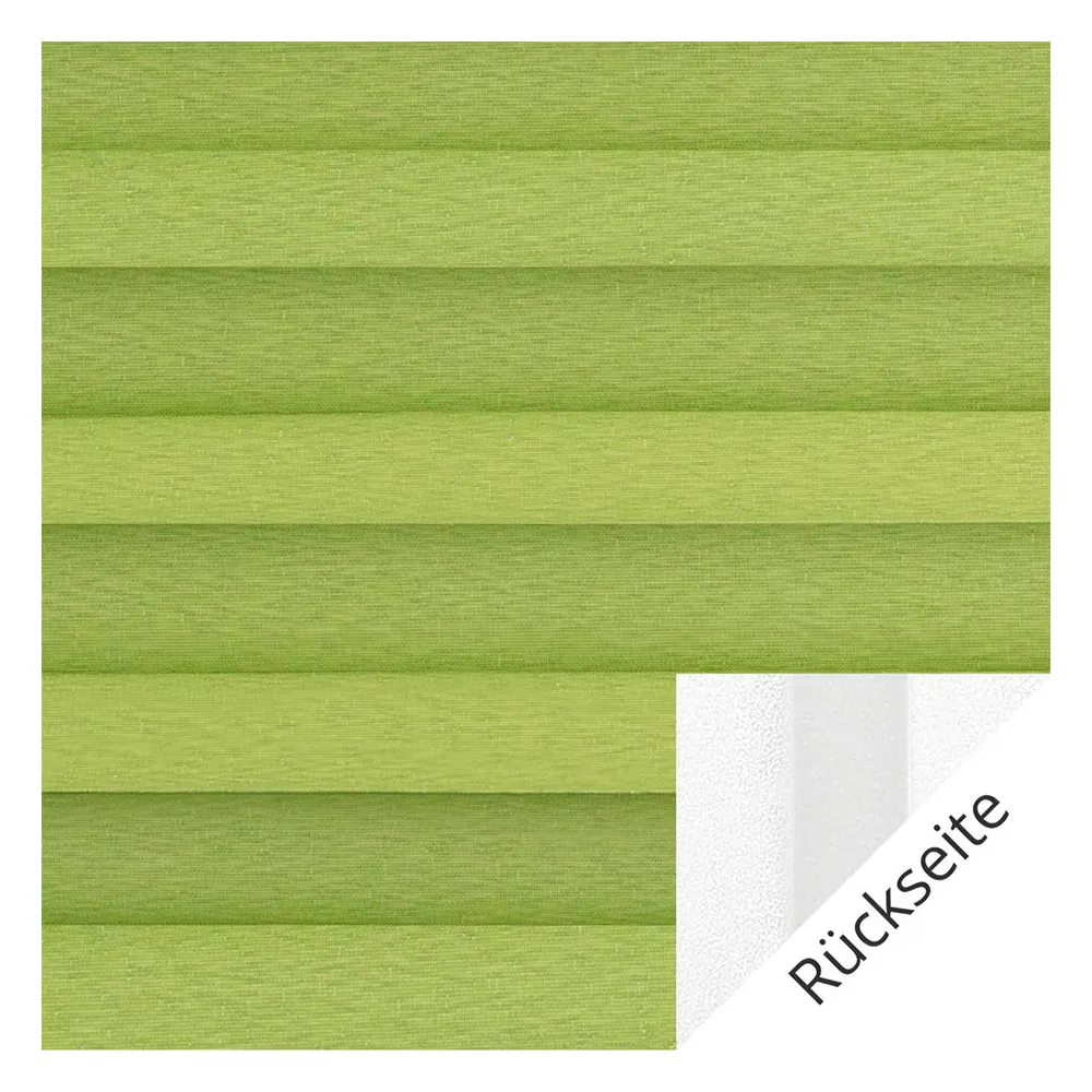 Próbka tkaniny do rolety plisowanej na wymiar |  20006 zielony / przyciemniający / Somnio Perlmutt Black Out