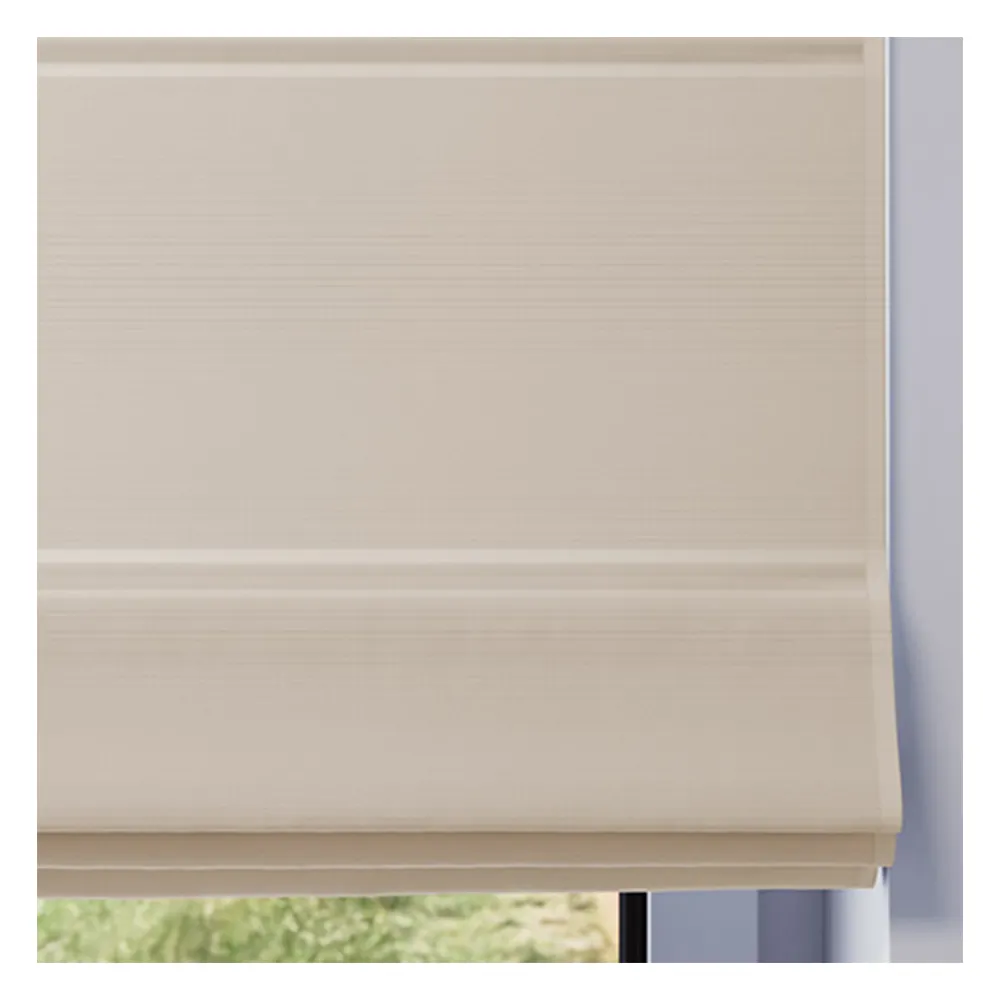 Stoffmuster für Raffrollo nach Maß | 506 beige / verdunkelnd / Roma