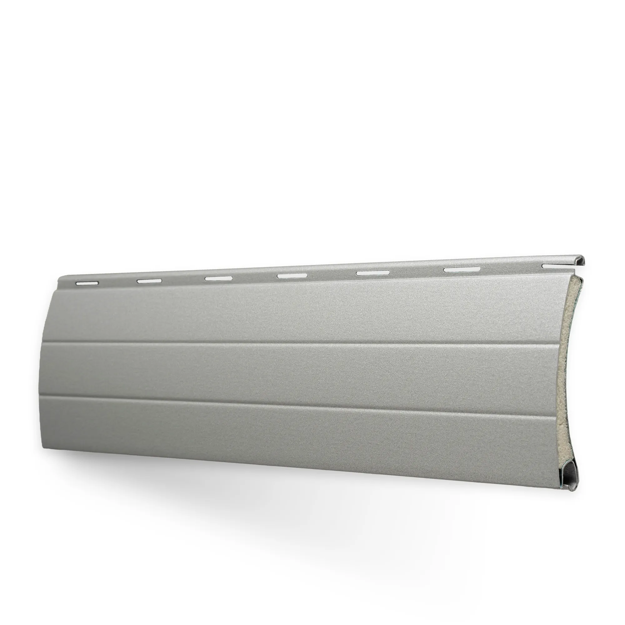 Muestra de lama para paño de persiana a medida | Aluminio / PA52 / 01 plateado