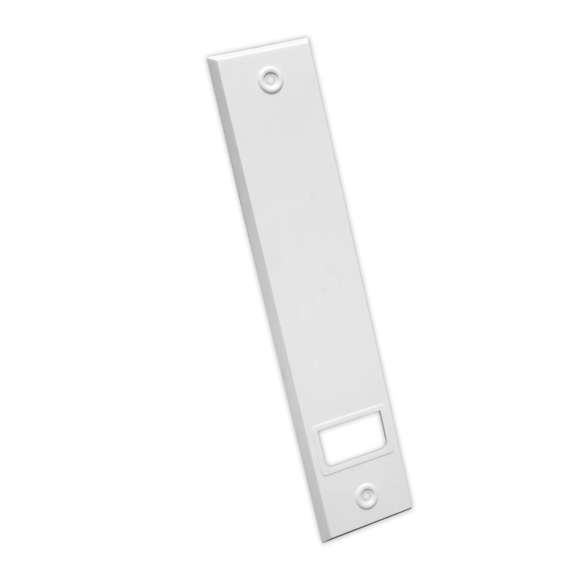 Placa de cubierta para recogedor de cinta Empotrado / con engranaje | Plástico / LA: 214 mm / blanco