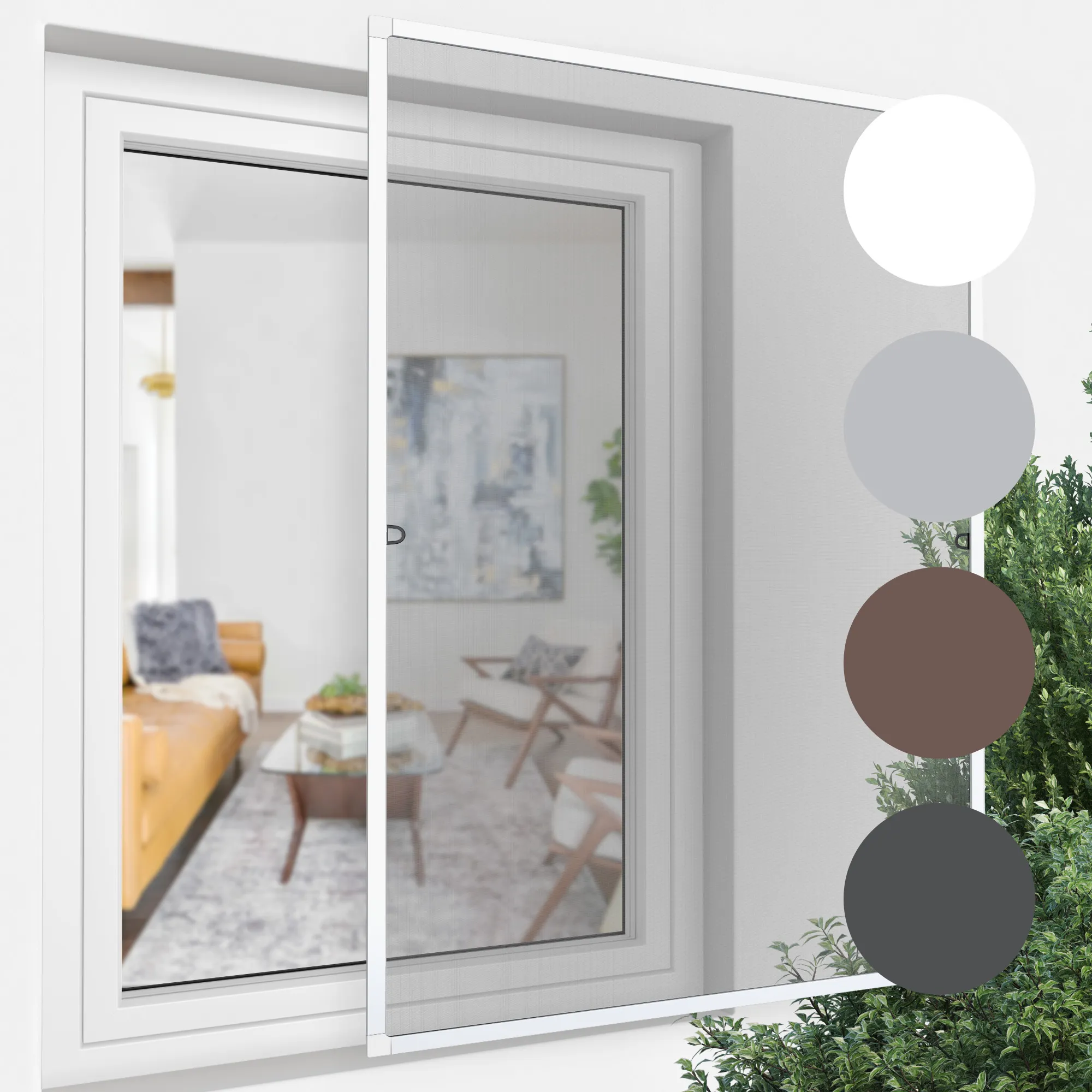 Mosquitera con marco fijo para ventanas ProfiLine (Tipo a elegir)