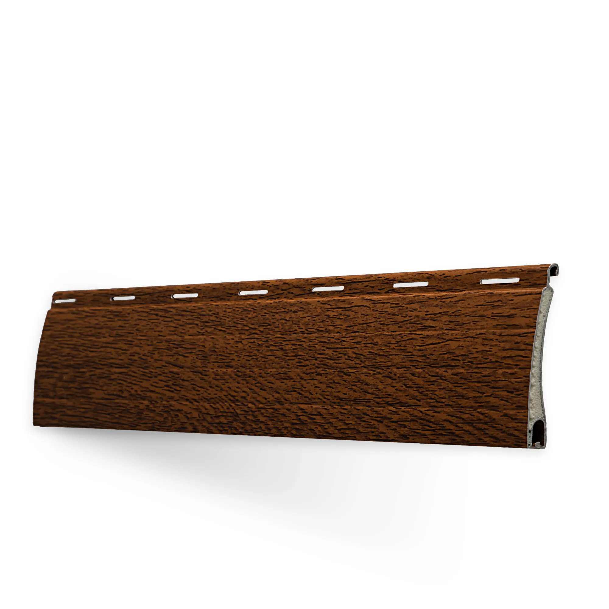 Échantillon lame pour tablier de volet roulant sur mesure | Aluminium / PA37 / 30 chêne doré
