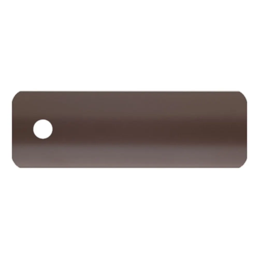 Próbka lameli do żaluzji aluminiowej na wymiar | 25 mm / 115 brązowy / mat