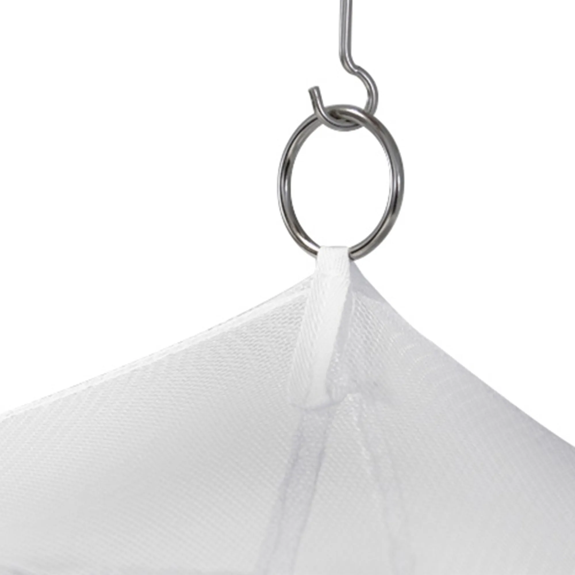 Cielo di letto sospeso con anello metallico per il fissaggio, serve come protezione contro gli insetti sopra il letto