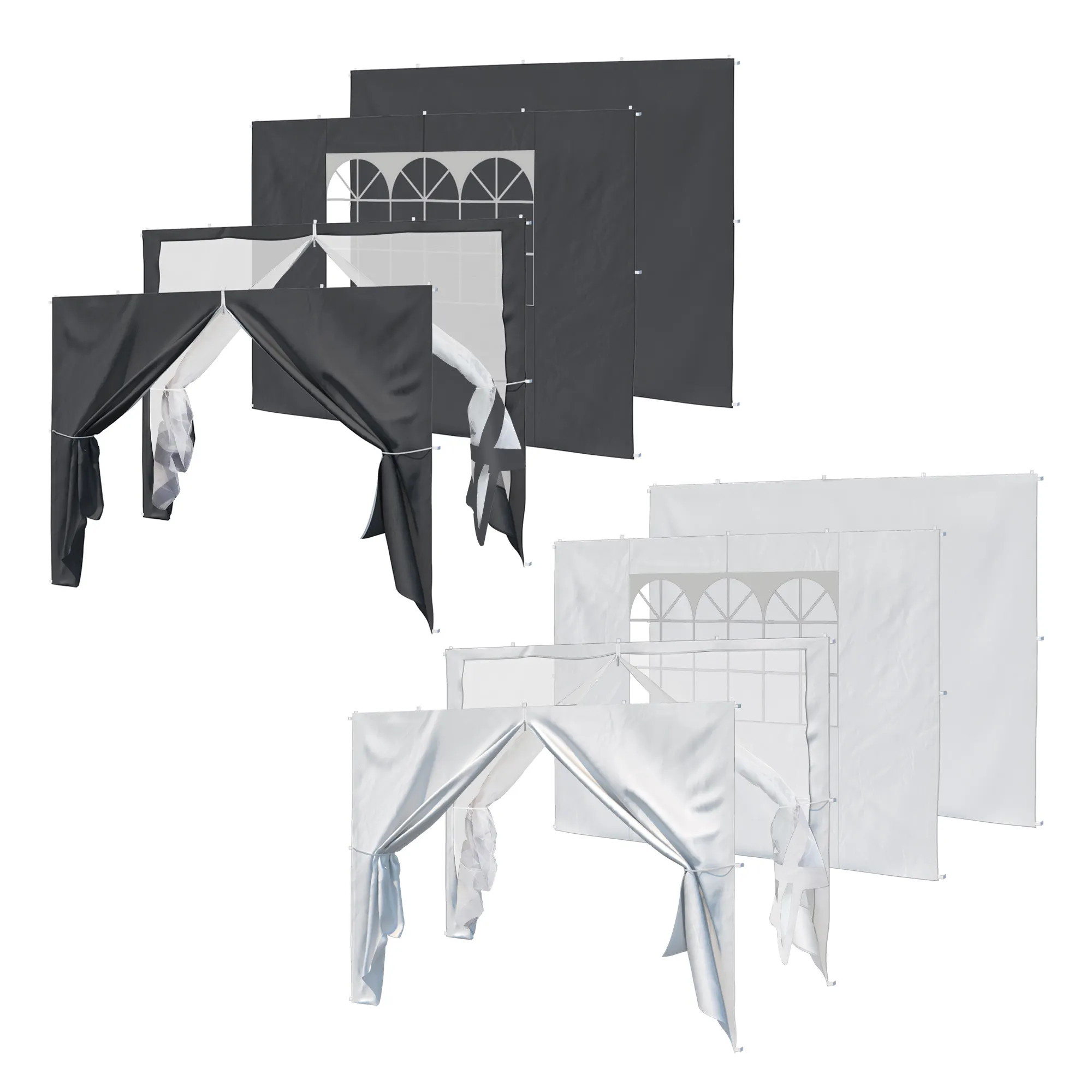 Paroi latérale pour Tonnelle pliable SP-3 (Types au choix)