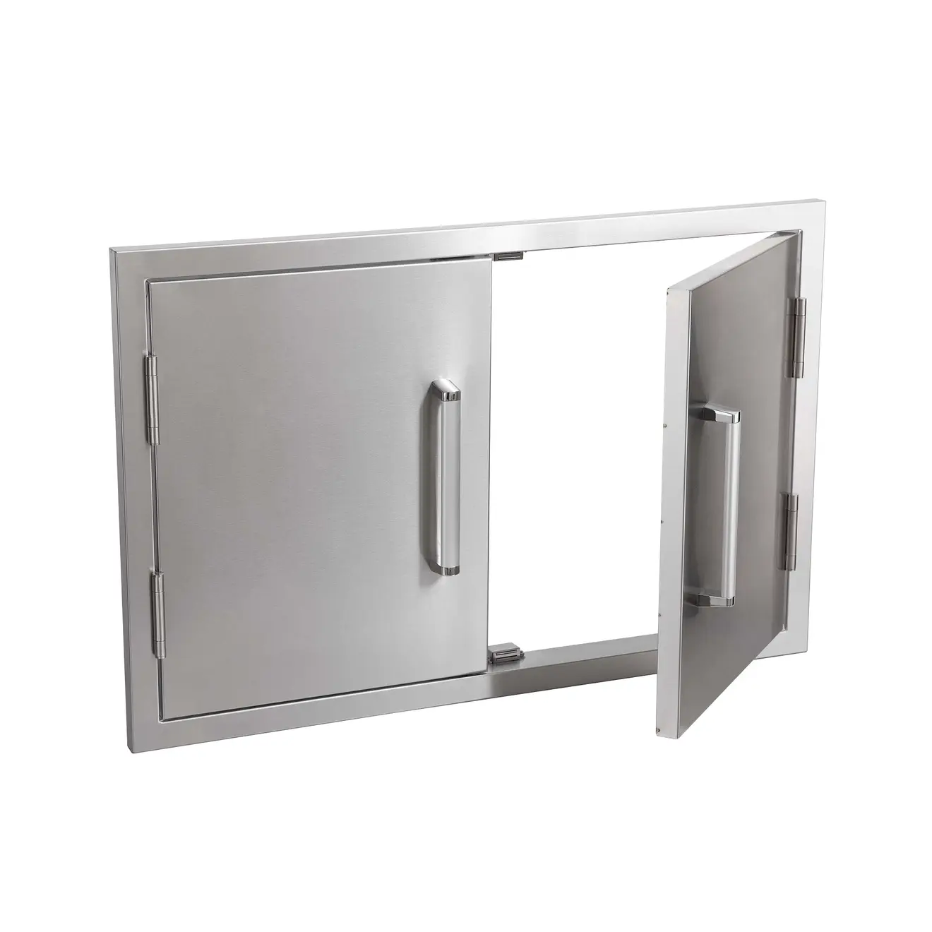 Edelstahl-Einbaumodul Doppeltür