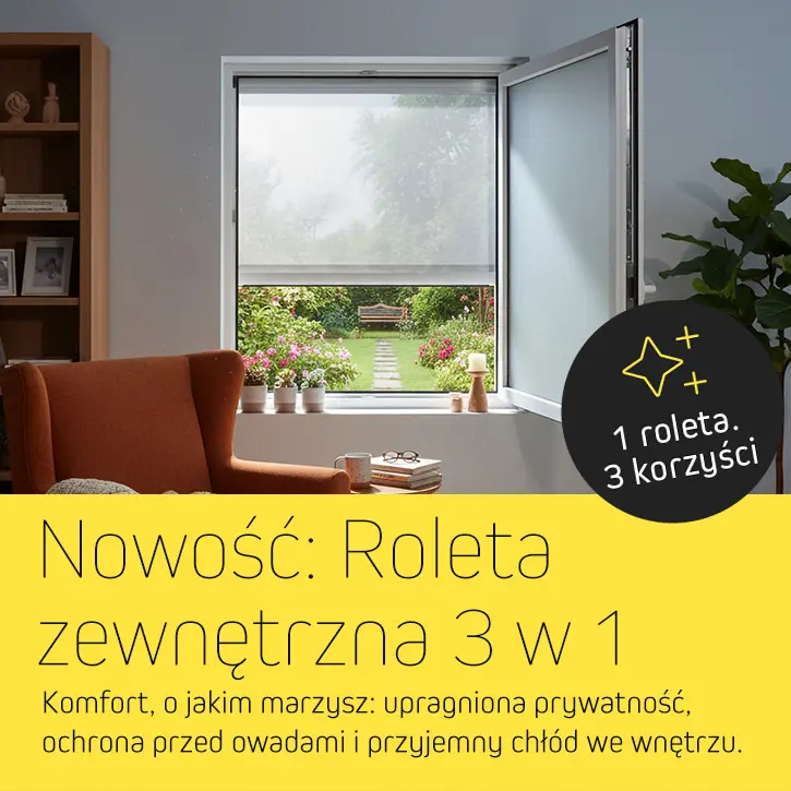 Nowość: Roleta zewnętrzna 3 w 1
