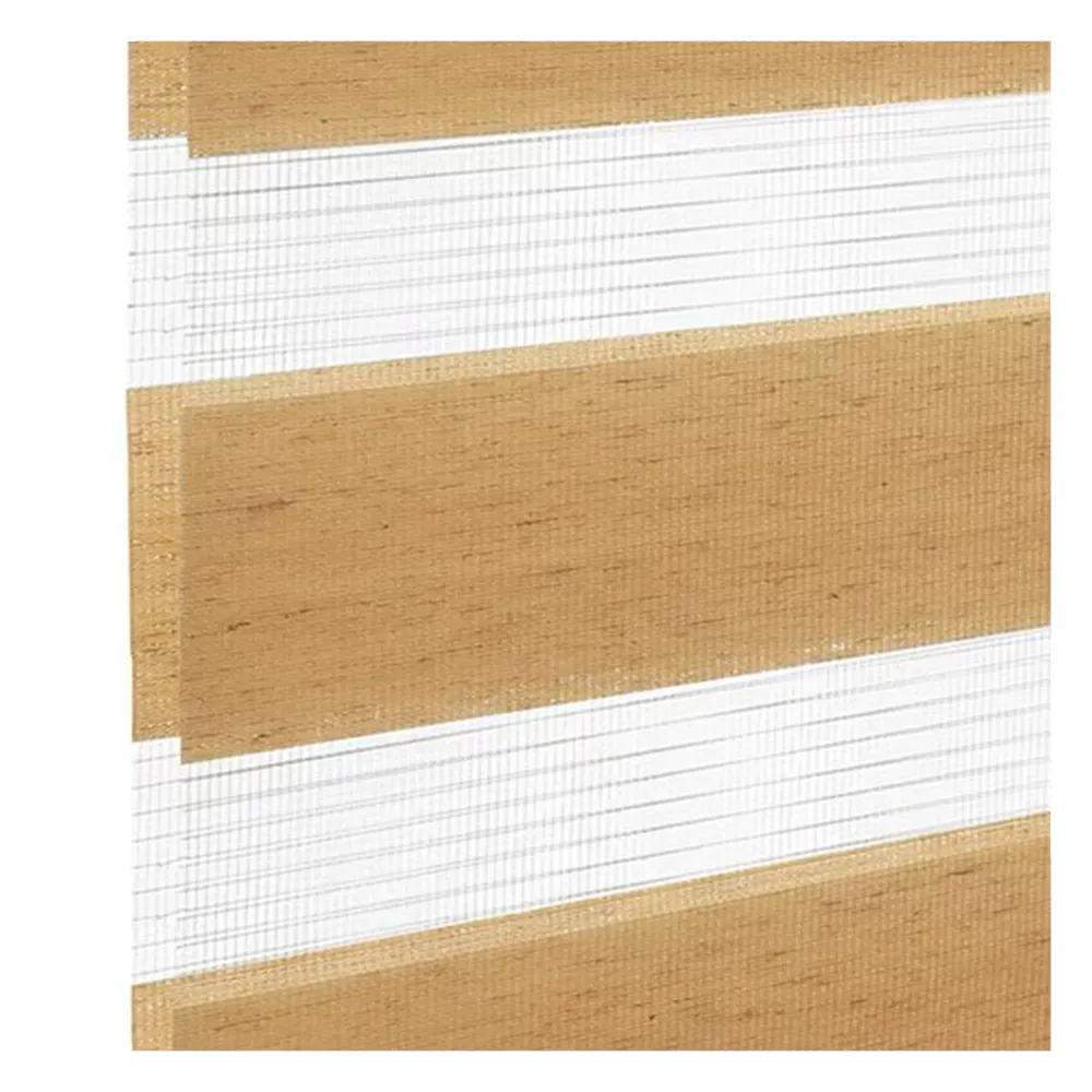 Échantillon tissu pour store enrouleur jour nuit sur mesure | BH50 doré structuré / translucide / Londres