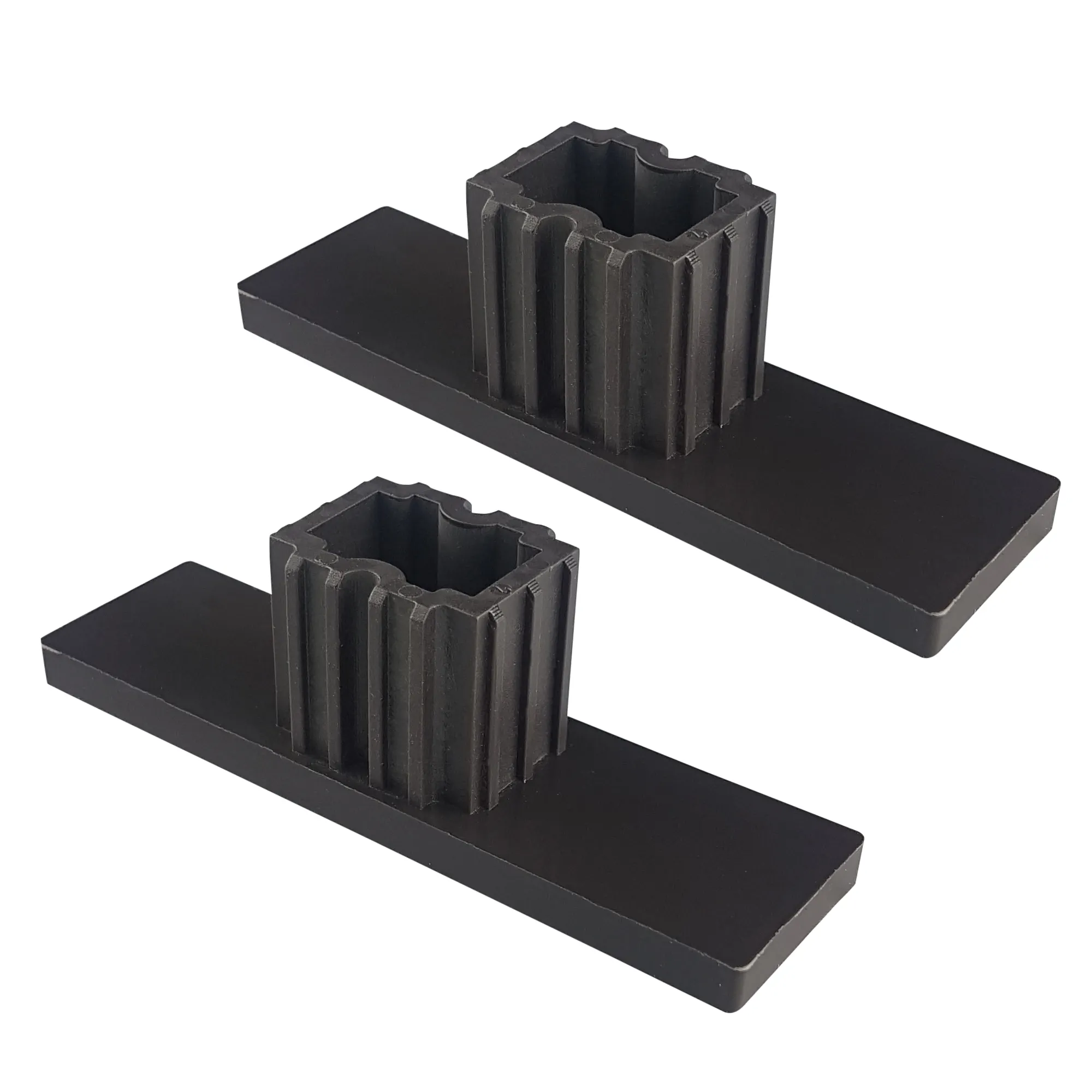 Zatyczka do prowadnic rolet zewnętrznych PPD 79 (79 x 22 mm) | brązowy, 2 sztuki