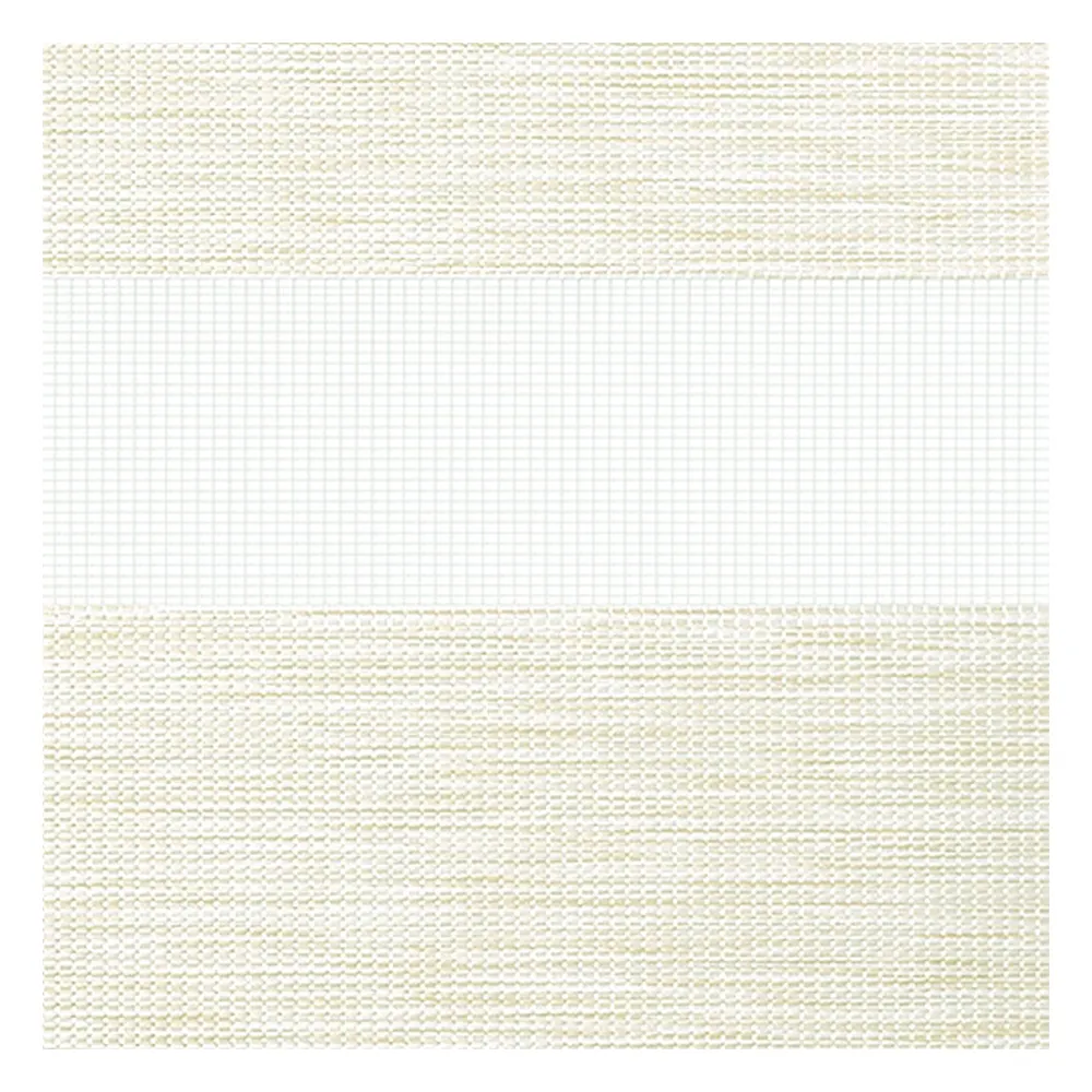 Muestra de tejido para estor enrollable noche y  día a medida | A451 crema-beige / traslúcido / Pinta