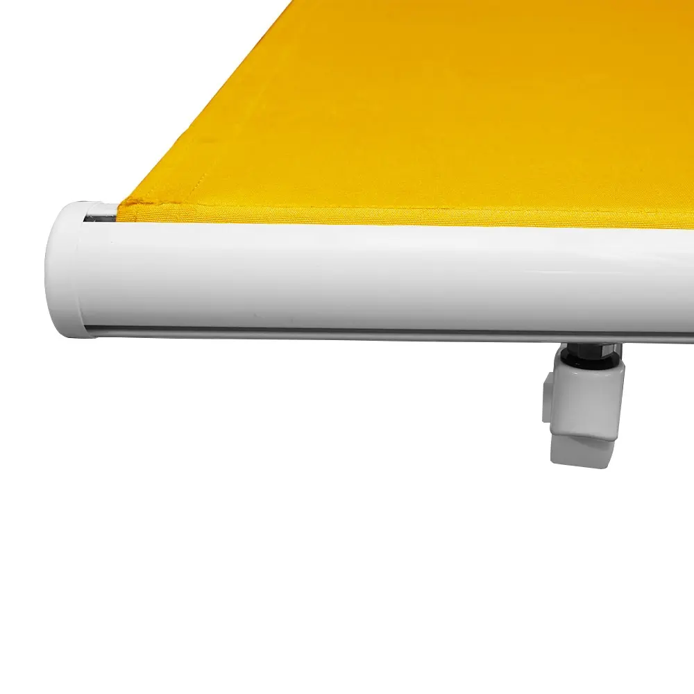 Offene Gelenkarmmarkise mit einziehbarem Tuch und Halterung, maßgefertigt