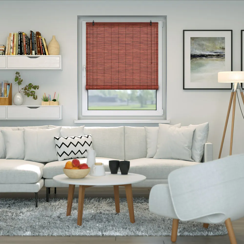 Estor Enrollable de Bambú | 60 x 220 cm, cereza