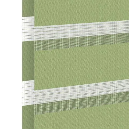 Échantillon tissu pour store enrouleur jour nuit sur mesure | BH-42 vert / translucide / Graz