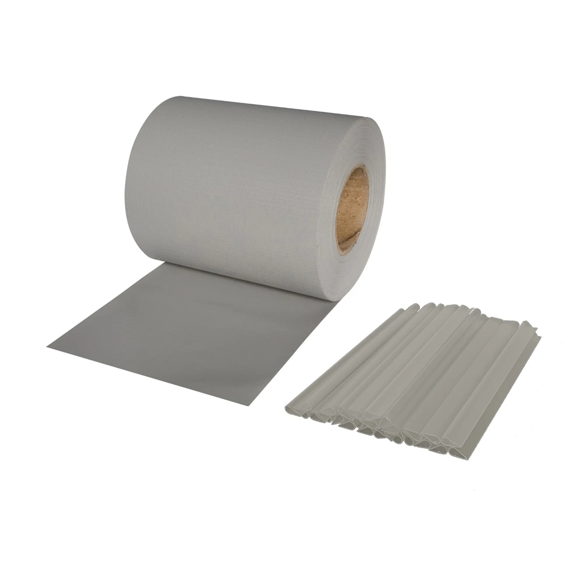 Rullo di strisce di protezione in PVC con aspetto di arenaria e elementi di fissaggio