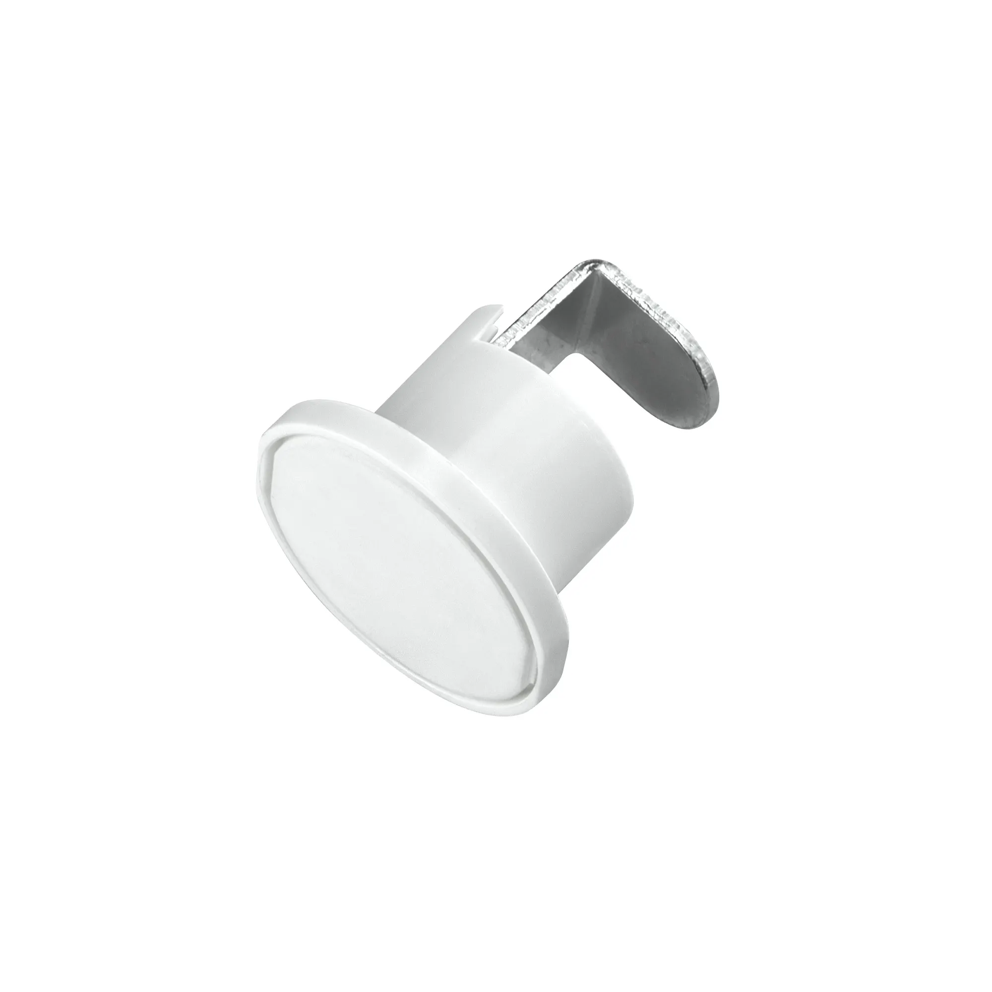 Supporto per catena di tende da fissare, forma cilindrica con gancio per fissaggio