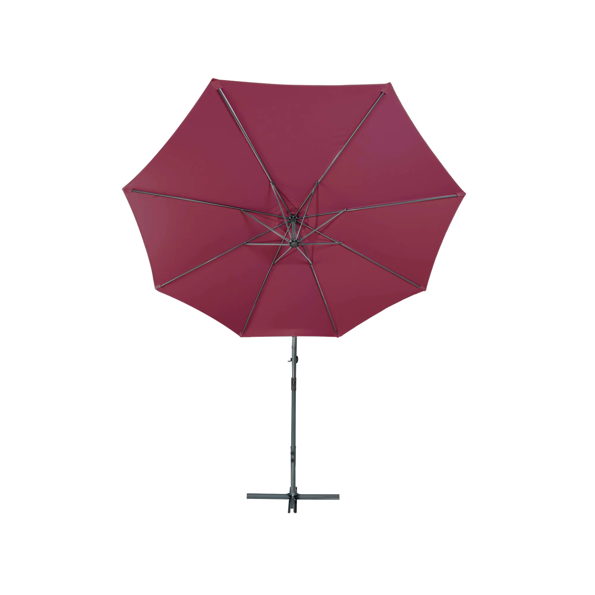 Ombrellone freestanding con supporto laterale e palo centrale