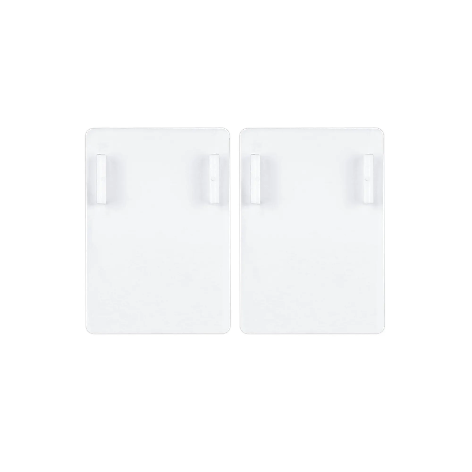 Kit di montaggio adesivo per tende oscuranti e termiche, due piastre rettangolari con supporti