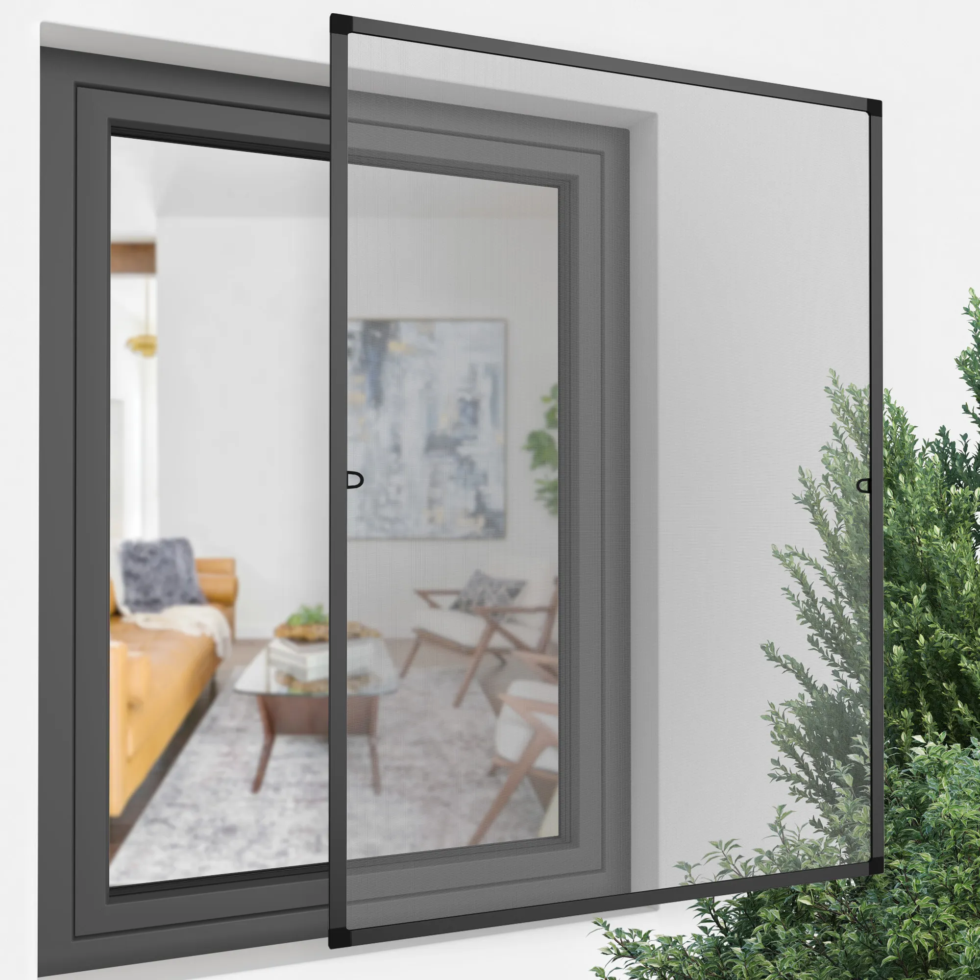 Moustiquaire cadre fixe pour fenêtre ProfiLine | 60 x 150 cm, anthracite