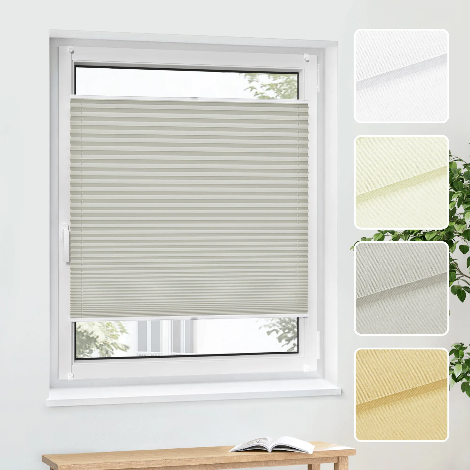 Cortina Plisada Pure | Premium (Tipo a elegir)