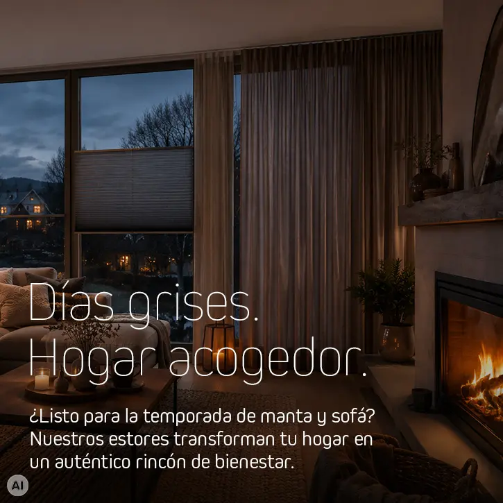 Días grises. Hogar acogedor.