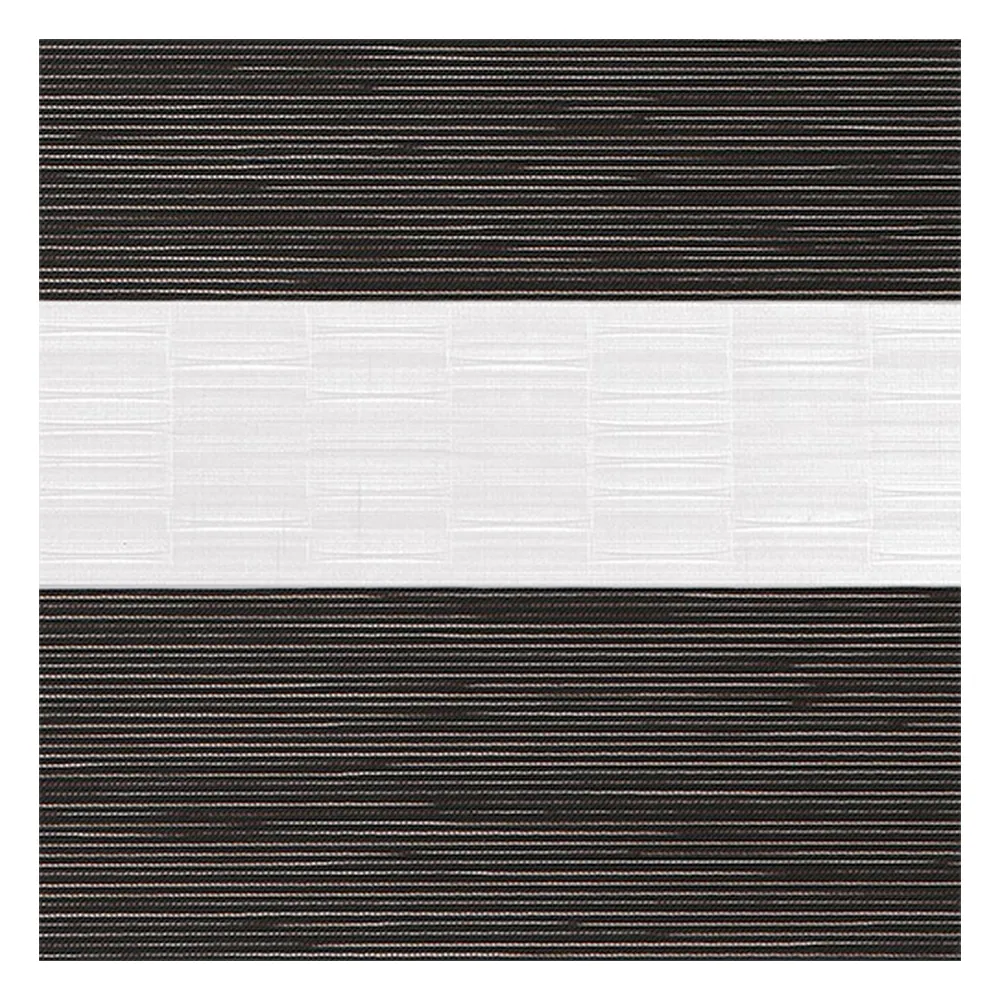 Stoffmuster für Doppelrollo nach Maß | B172 braun / lichtdurchlässig / Natural 