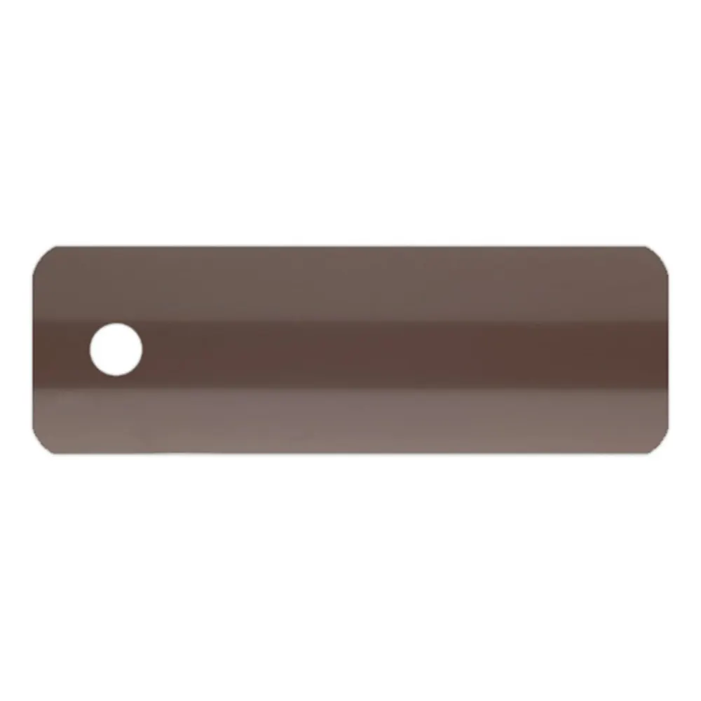 Échantillon lame pour store vénitien en aluminium sur mesure | 25 mm / 2017 brun / brillant
