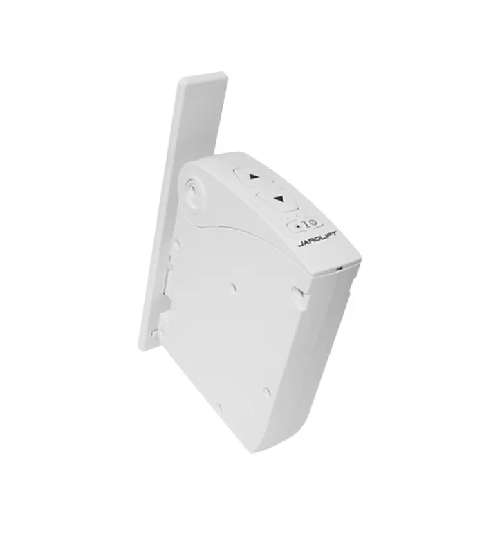 Recogedor de persiana eléctrico JAROMAT Eco | AP 15/5 / blanco / cinta de 15 mm