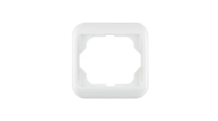 Quadratischer Rahmen für Schalter oder Steckdose, schlichtes Design, ein Fach