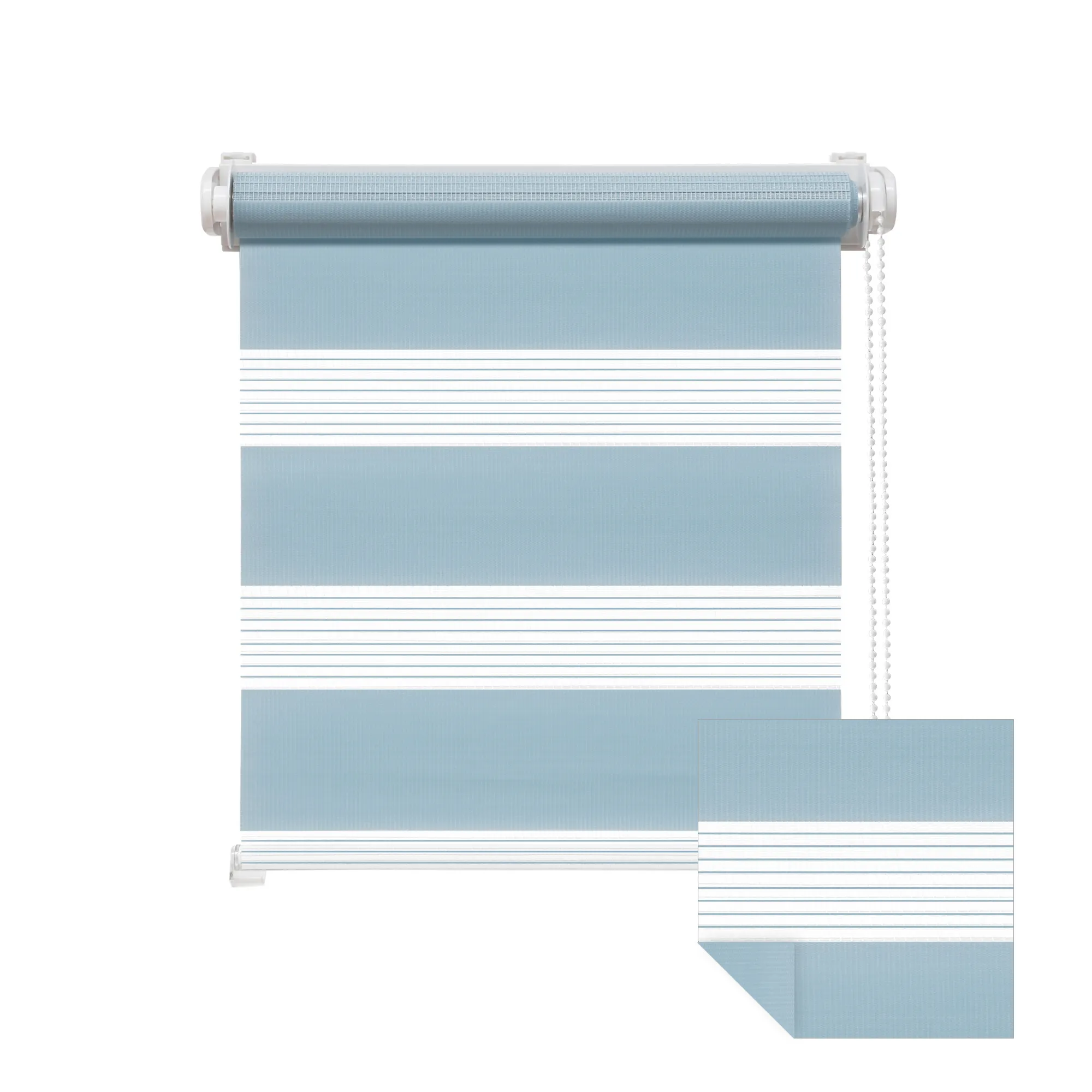 Tenda a rullo doppia con meccanismo a catena, consente una regolazione flessibile della luce e della privacy