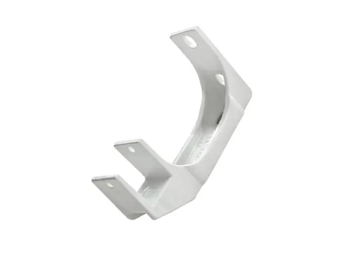 Halterung zur Wand- oder Deckenmontage für Gelenkarmmarkise, gebogene Form mit Befestigungslöchern