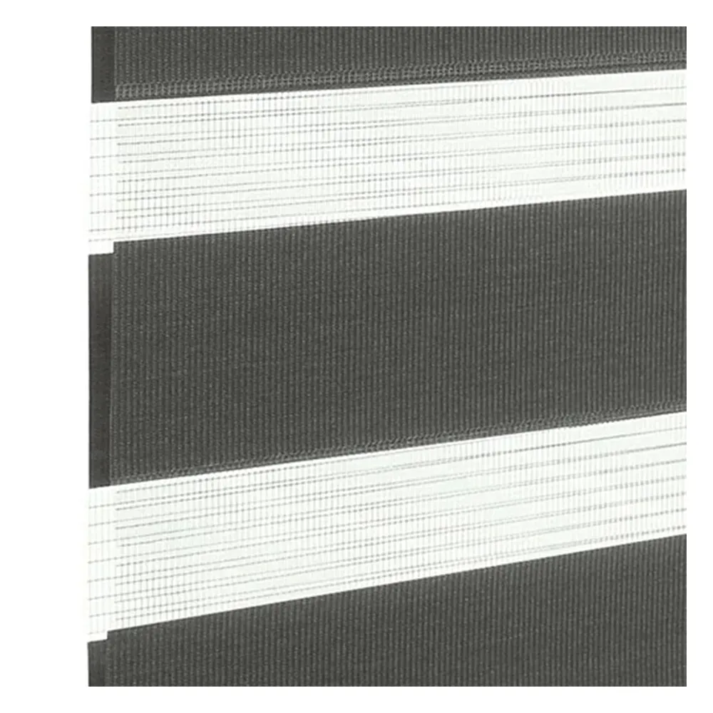 Échantillon tissu pour store enrouleur jour nuit sur mesure | BH850 gris foncé / translucide / Londres