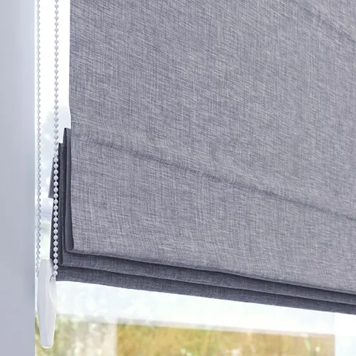 Muestra de tejido para estor plegable a medida | 03 negro estructurado / oscuridad total / Sicilia