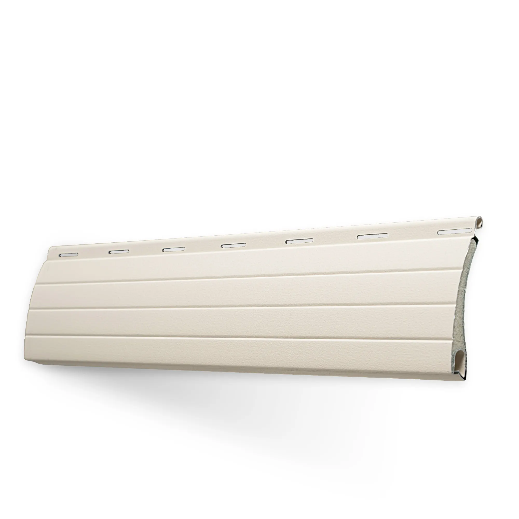Échantillon lame pour tablier de volet roulant sur mesure | Aluminium / PA37 / 15 blanc crème