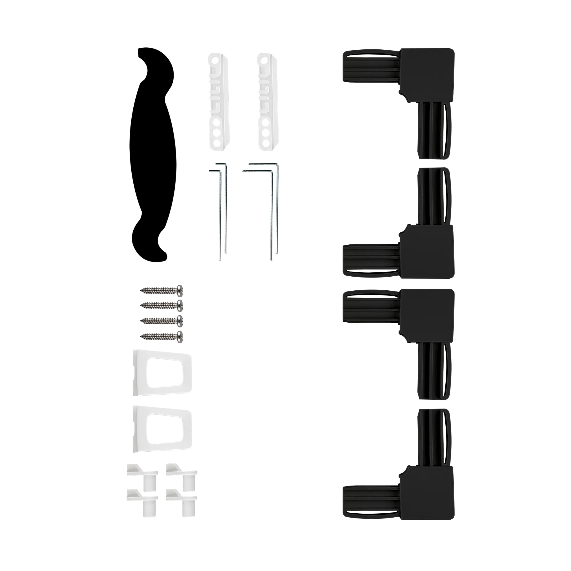 Ersatzteil-Set für Insektenschutz-Spannrahmen ProfiLine | schwarz