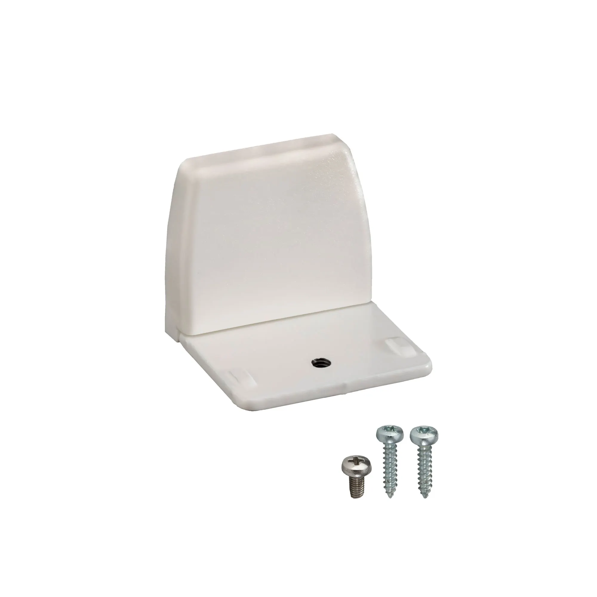 Montagewinkel C3 inkl. Abdeckkappe & Schrauben | weiß, 1 Stück
