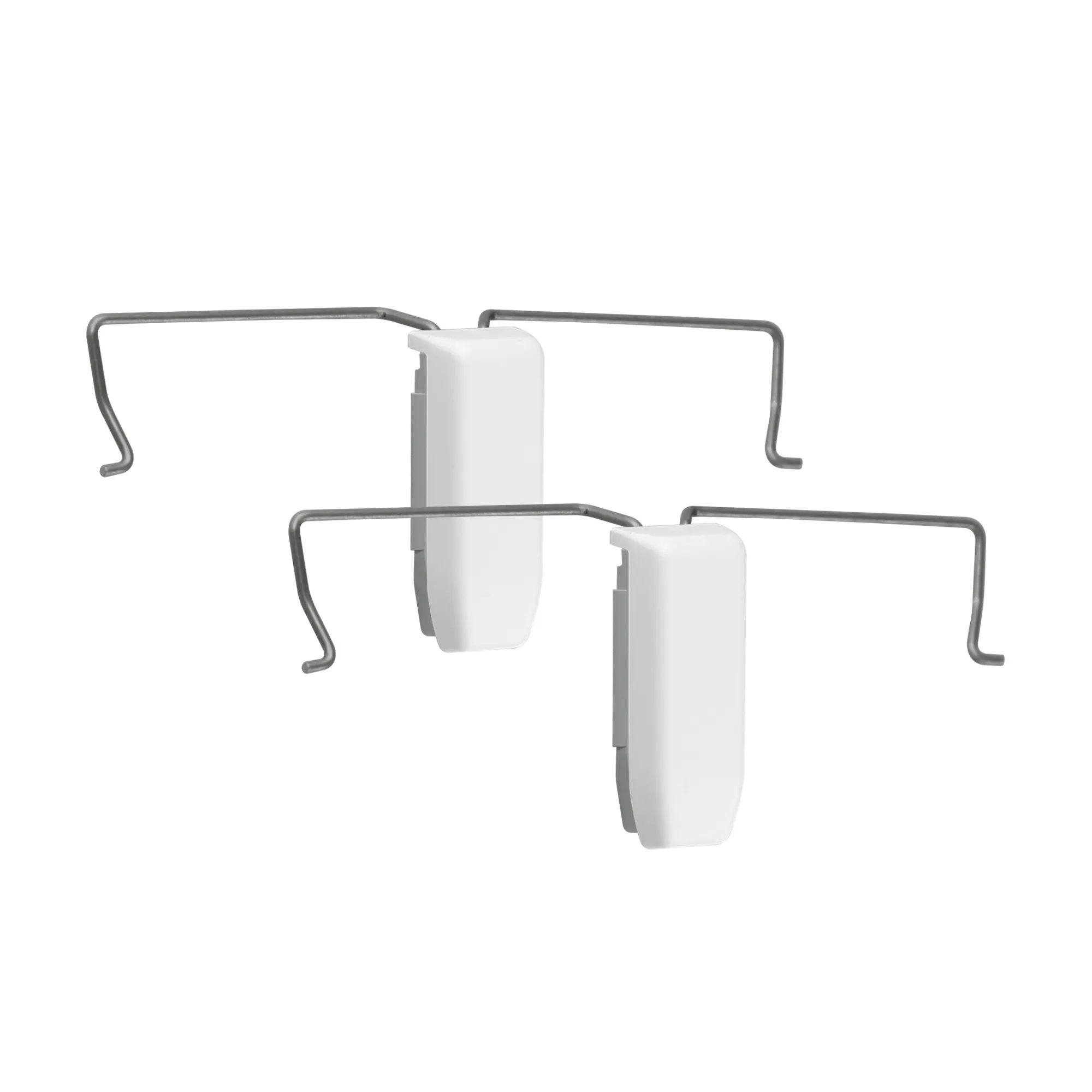 Slim Klemmhalter für Cosiflor / Delphos Plissees VS2 | weiß, 2 Stück