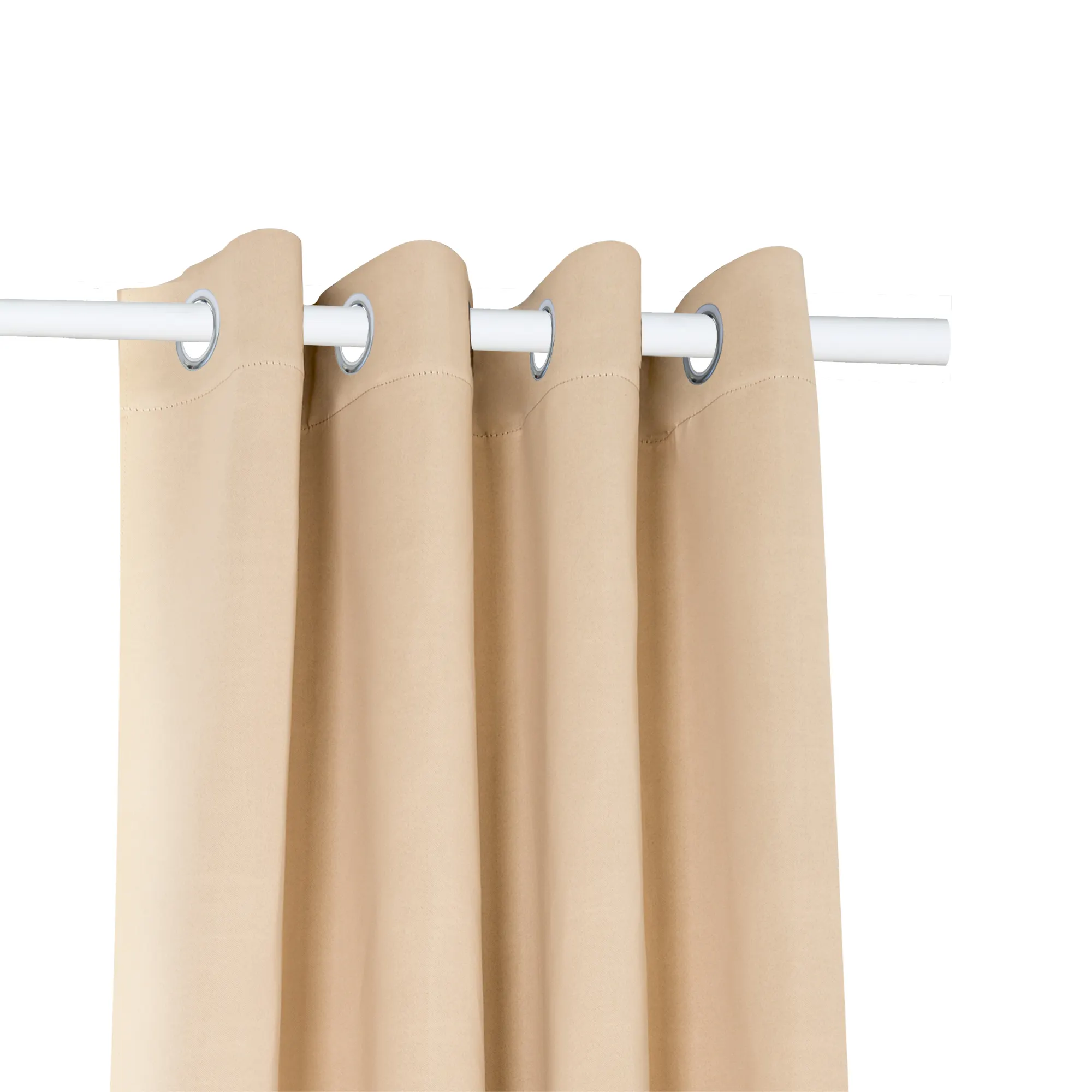 Tenda ad anelli appesa a una barra, funzionale e decorativa