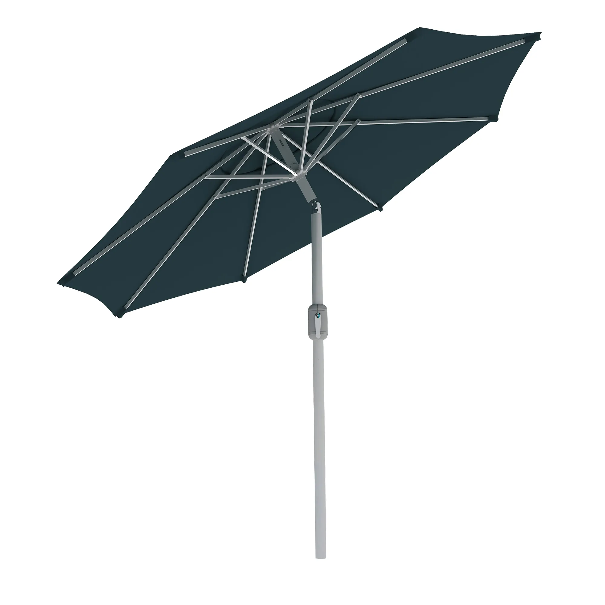 Parasol interpara | 3,5 m, rond, vert | armature, blanc
