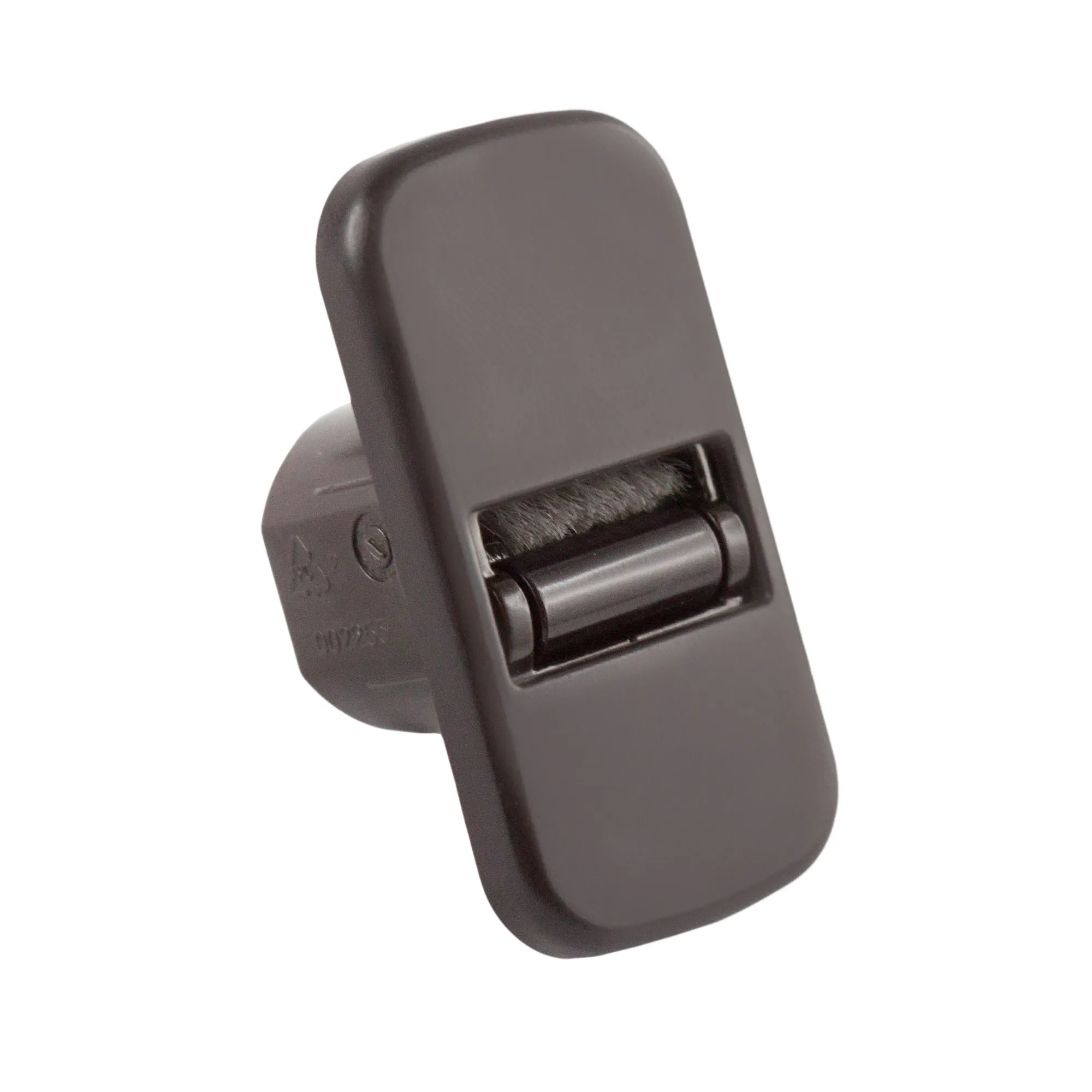 Mini poulie guide sangle pour volet roulant ENEV avec Joint à brosse | brun / pour 15 mm de largeur de la sangle